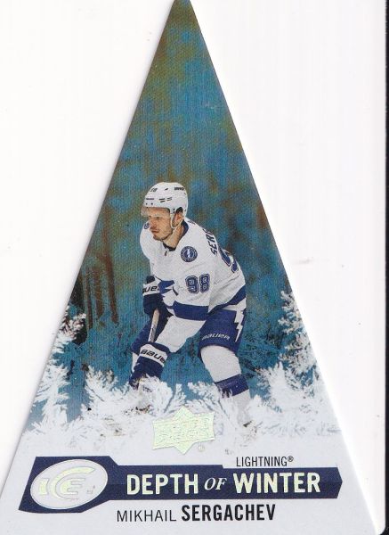 insert karta MIKHAIL SERGACHEV 23-24 UD Ice Depth of Winter Rookie White Frost /199